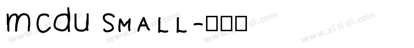 MCDU Small字体转换